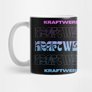 Kraftwerk // Typography Fan Art Design Mug